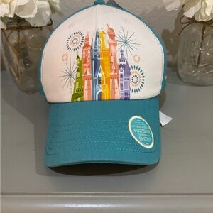 Disneyland Parks Teal and White Castle Hat